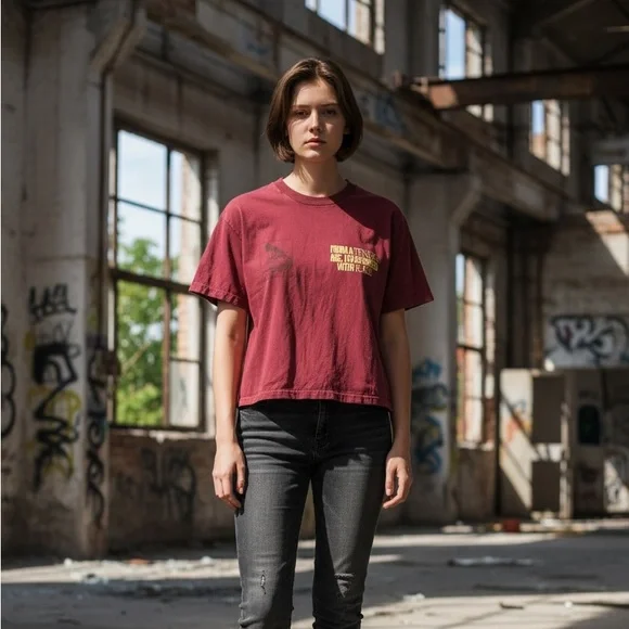 Halsey Love and Power Tour Maroon Graphic Tee - Picture 7 of 7